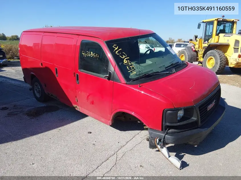 GMC SAVANA 2009, VIN 1GTHG35K491160559