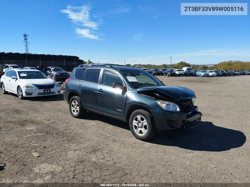 TOYOTA RAV 4 2009, VIN 2T3BF33V89W005116