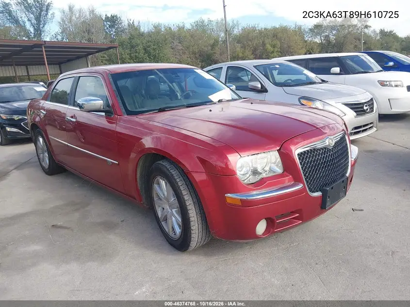 CHRYSLER 300C 2009, VIN 2C3KA63T89H610725