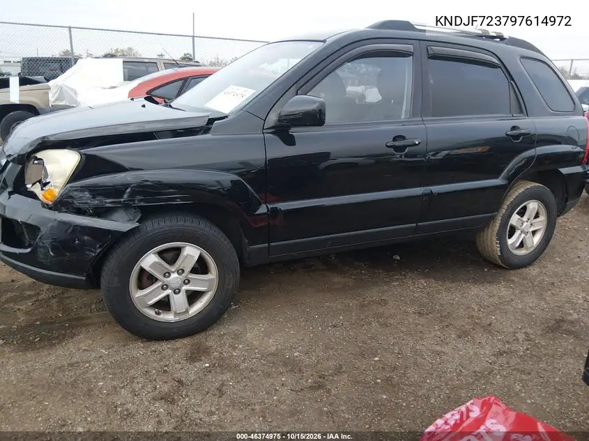 2009 KIA SPORTAGE VIN KNDJF723797614972 — фото 2