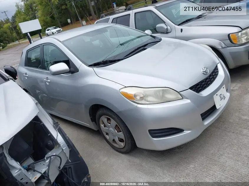 TOYOTA MATRIX 2009, VIN 2T1KU40E69C047455