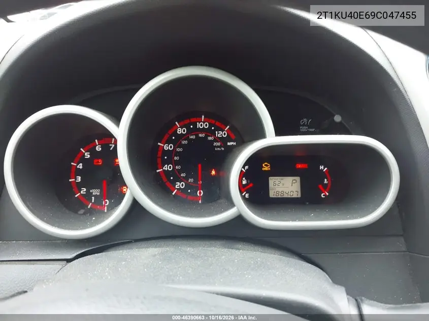 2009 TOYOTA MATRIX VIN 2T1KU40E69C047455 — фото 7