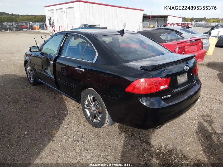KIA OPTIMA 2009, VIN KNAGE224895355376