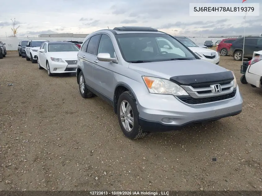 HONDA CR-V 2010, VIN 5J6RE4H78AL819379