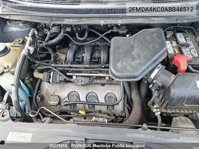 2010 FORD EDGE VIN 2FMDK4KC0ABB48512 — фото 10