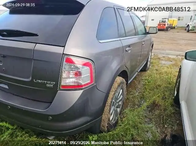 2010 FORD EDGE VIN 2FMDK4KC0ABB48512 — фото 4