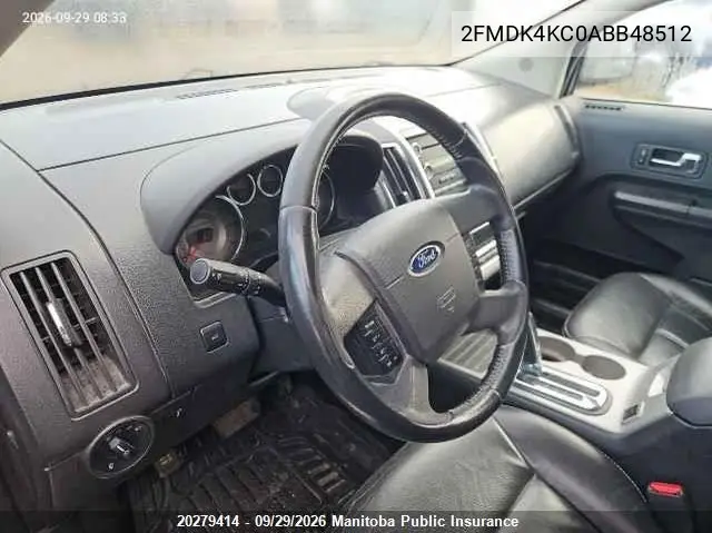 2010 FORD EDGE VIN 2FMDK4KC0ABB48512 — фото 5