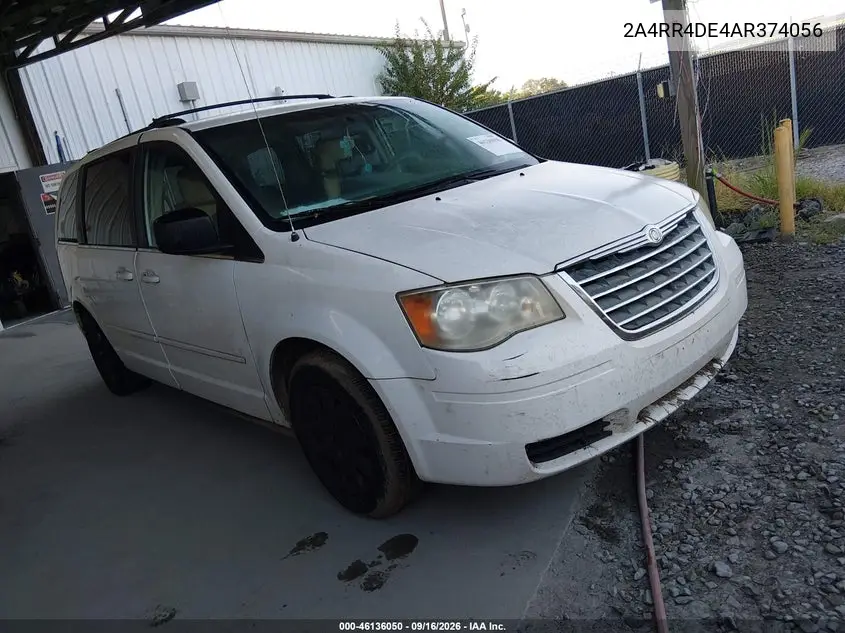 CHRYSLER TOWN & COUNTRY 2010, VIN 2A4RR4DE4AR374056