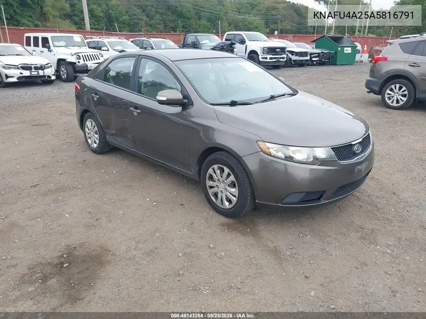 KIA FORTE 2010, VIN KNAFU4A25A5816791
