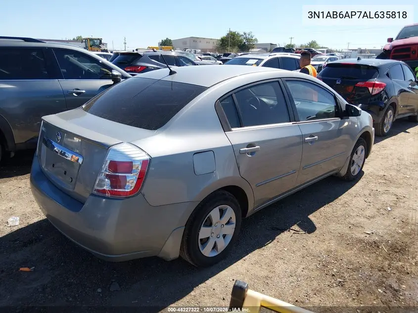 2010 NISSAN SENTRA VIN 3N1AB6AP7AL635818 — фото 4