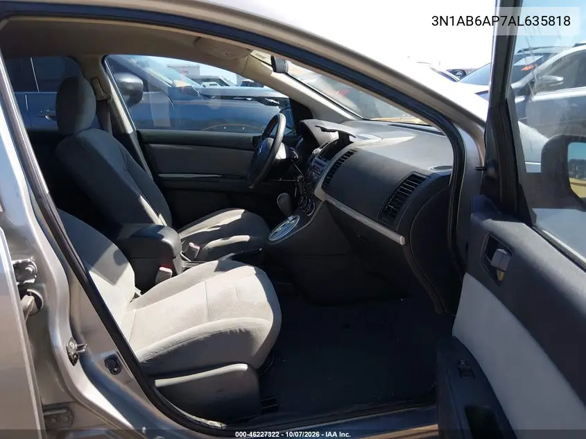 2010 NISSAN SENTRA VIN 3N1AB6AP7AL635818 — фото 5