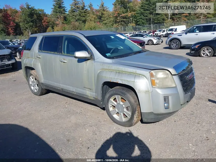 GMC TERRAIN 2010, VIN 2CTFLCEW3A6271745