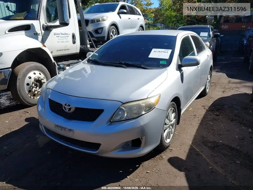 2010 TOYOTA COROLLA VIN 1NXBU4EE3AZ311596 — фото 2