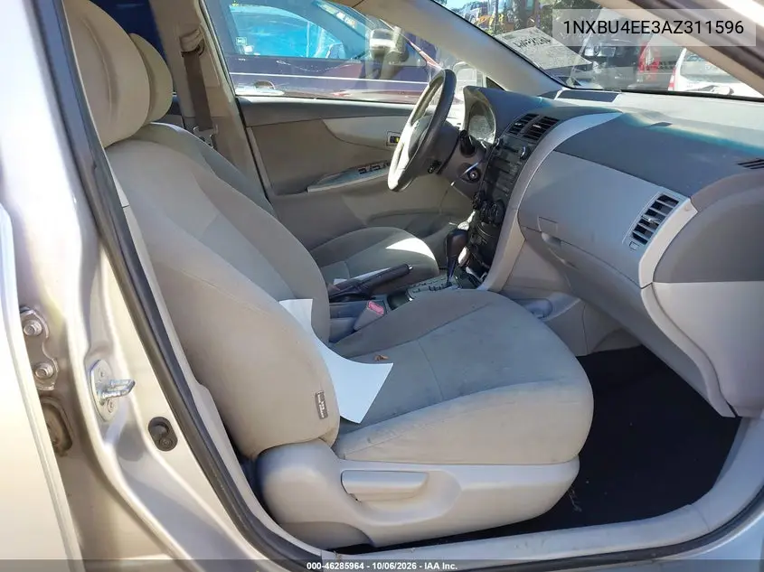 2010 TOYOTA COROLLA VIN 1NXBU4EE3AZ311596 — фото 5