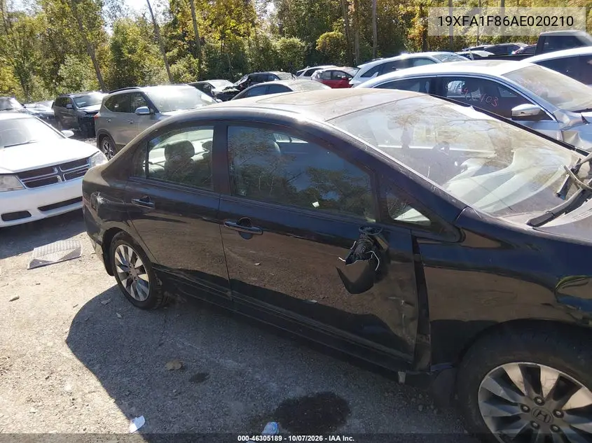 2010 HONDA CIVIC VIN 19XFA1F86AE020210 — фото 13