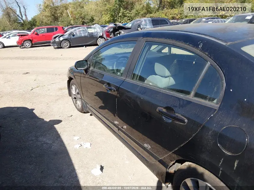 2010 HONDA CIVIC VIN 19XFA1F86AE020210 — фото 14