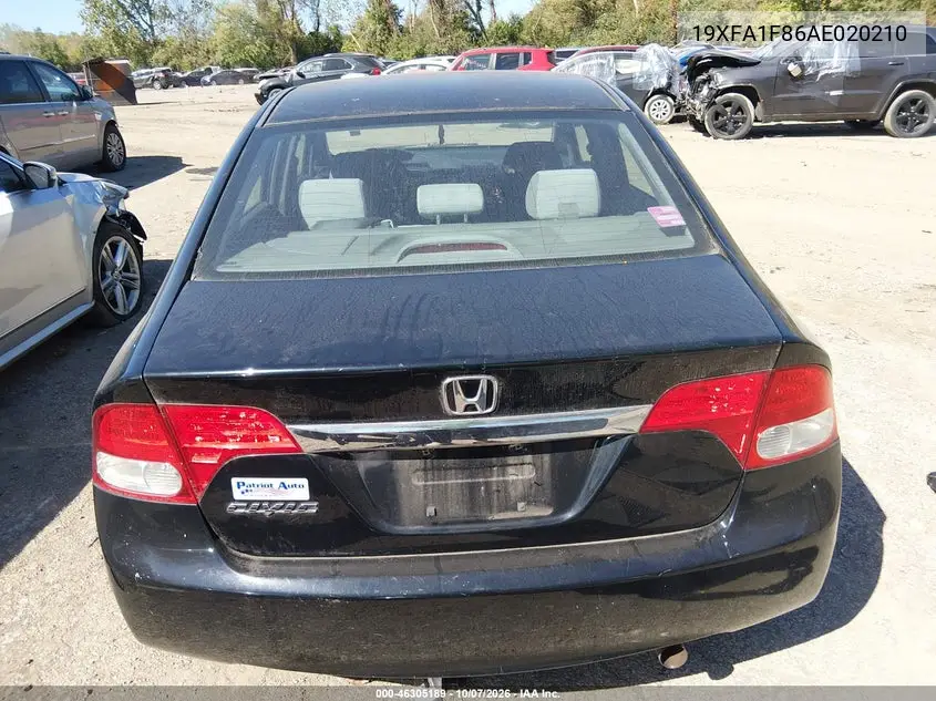 2010 HONDA CIVIC VIN 19XFA1F86AE020210 — фото 16
