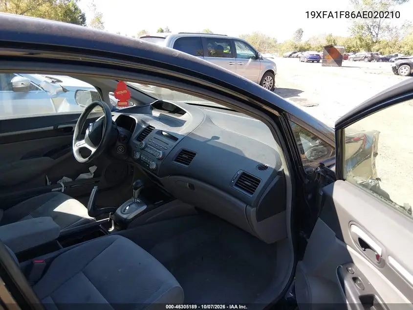2010 HONDA CIVIC VIN 19XFA1F86AE020210 — фото 5