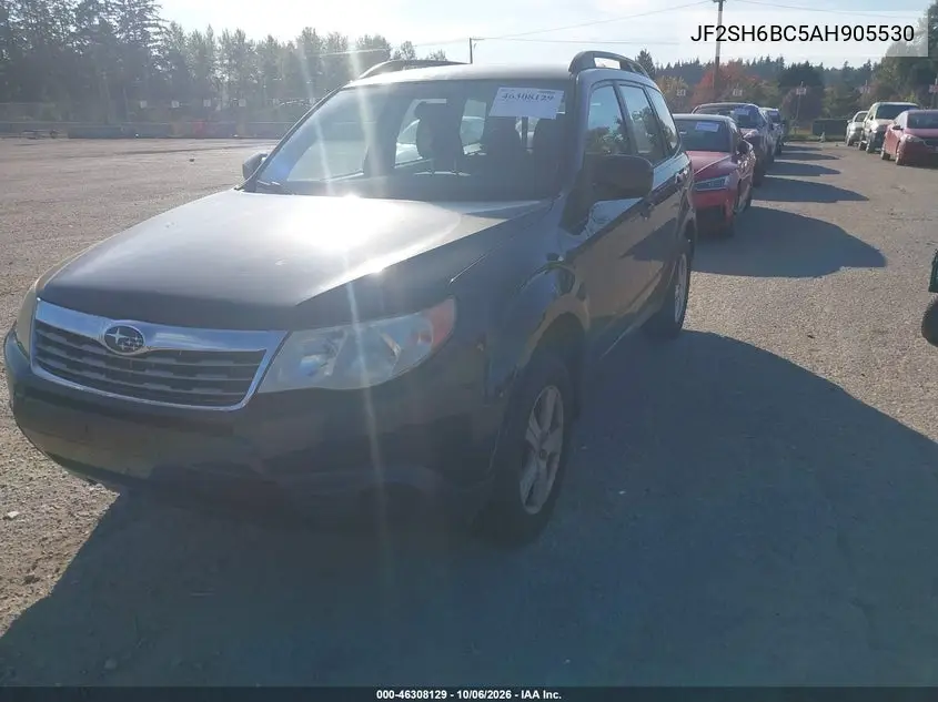 2010 SUBARU FORESTER VIN JF2SH6BC5AH905530 — фото 2