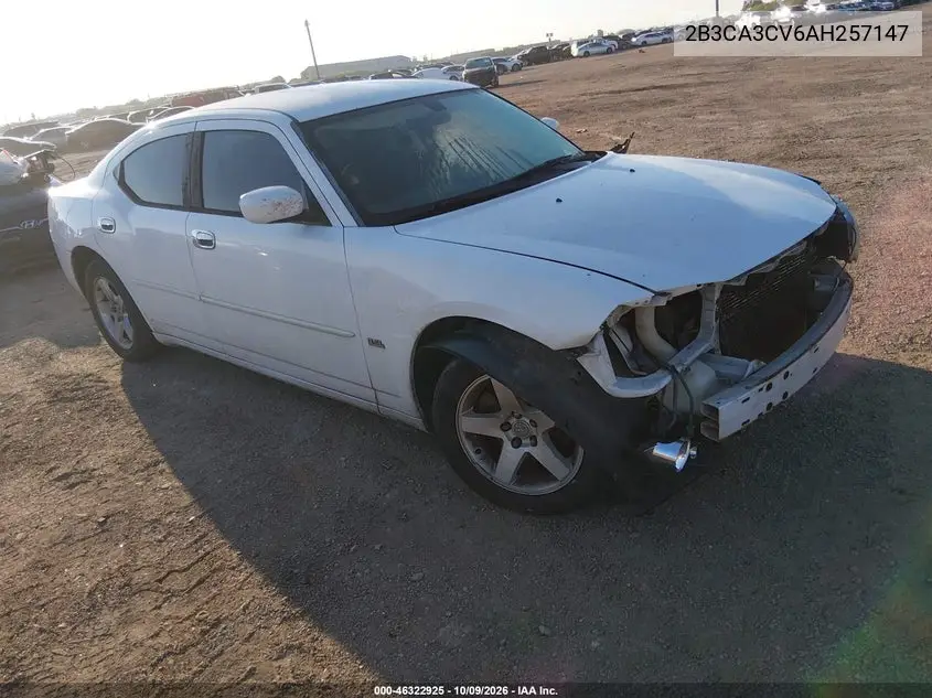 DODGE CHARGER 2010, VIN 2B3CA3CV6AH257147