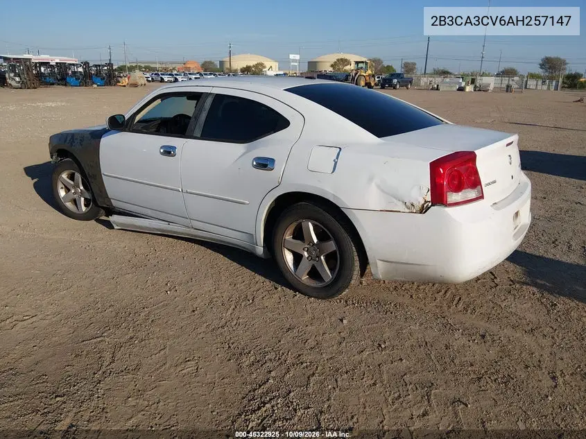 2010 DODGE CHARGER VIN 2B3CA3CV6AH257147 — фото 3