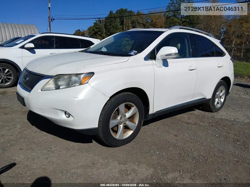 2010 LEXUS RX VIN 2T2BK1BA1AC046311 — фото 2