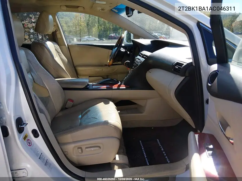 2010 LEXUS RX VIN 2T2BK1BA1AC046311 — фото 5