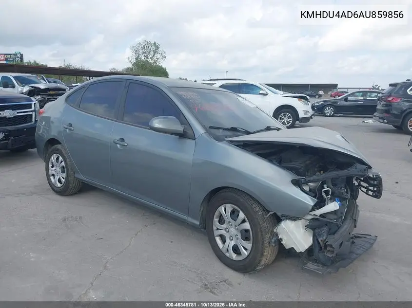 HYUNDAI ELANTRA 2010, VIN KMHDU4AD6AU859856