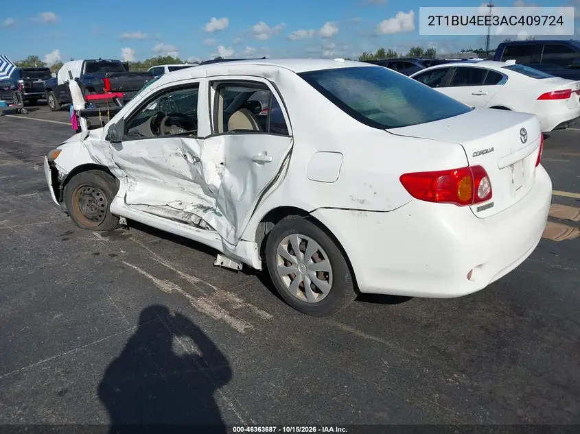 2010 TOYOTA COROLLA VIN 2T1BU4EE3AC409724 — фото 3
