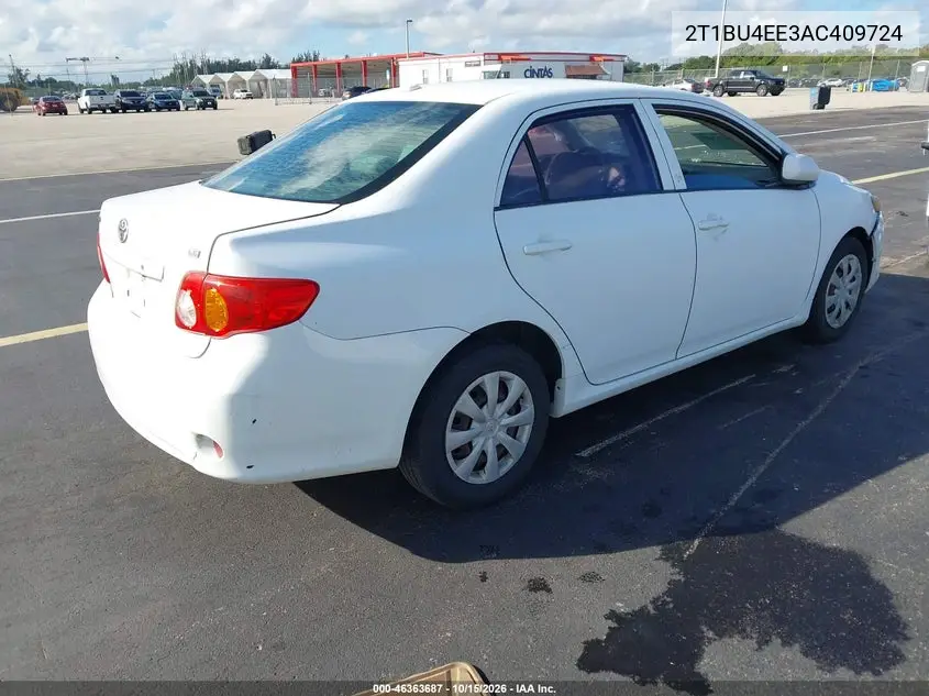 2010 TOYOTA COROLLA VIN 2T1BU4EE3AC409724 — фото 4