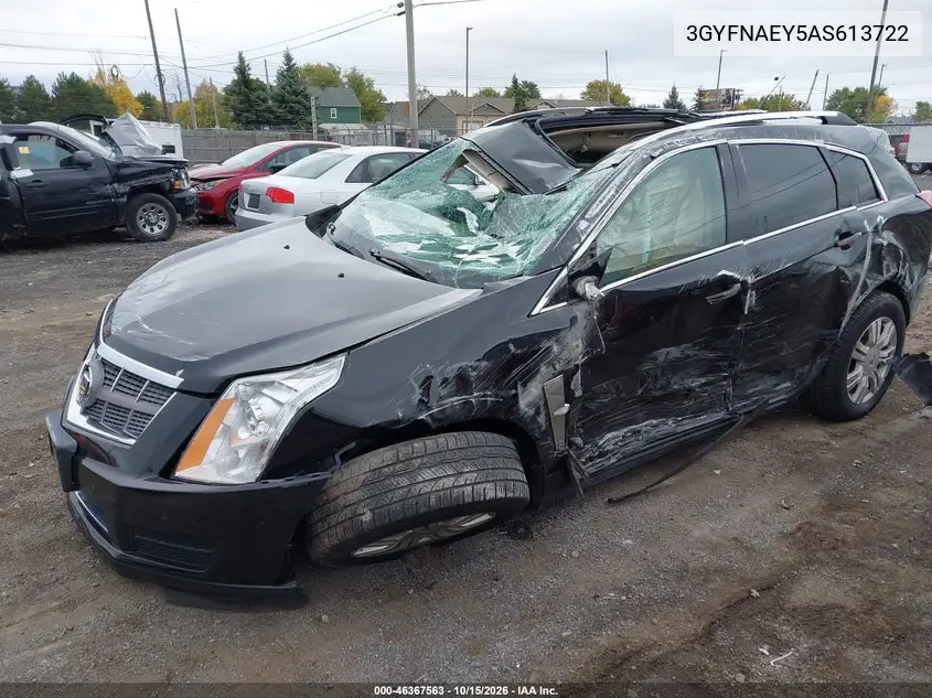 2010 CADILLAC SRX VIN 3GYFNAEY5AS613722 — фото 2