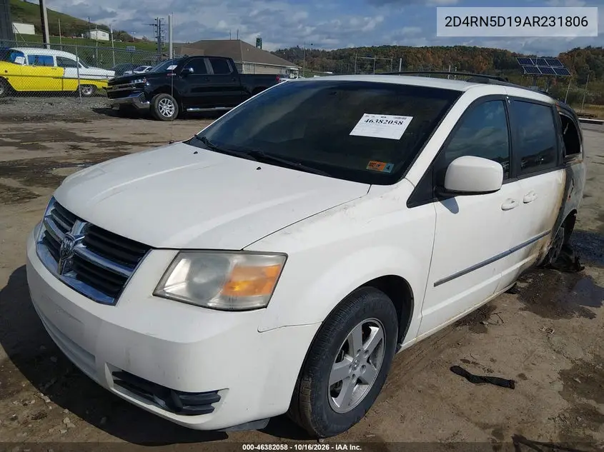 2010 DODGE CARAVAN VIN 2D4RN5D19AR231806 — фото 2