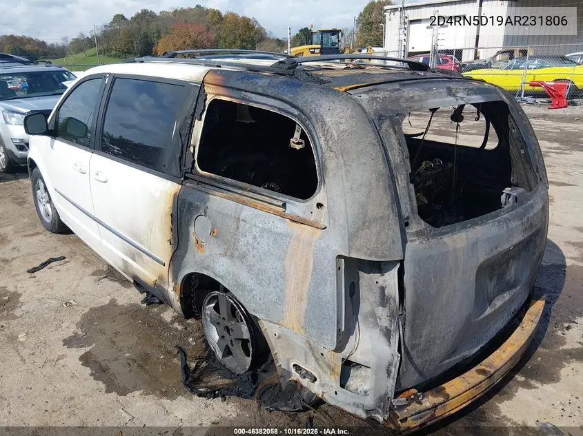 2010 DODGE CARAVAN VIN 2D4RN5D19AR231806 — фото 3