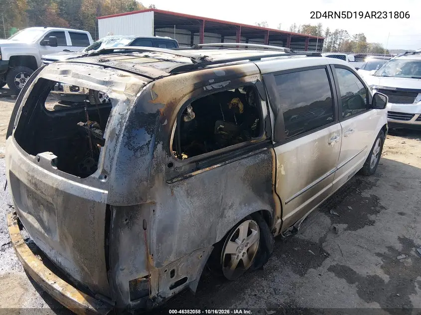 2010 DODGE CARAVAN VIN 2D4RN5D19AR231806 — фото 4