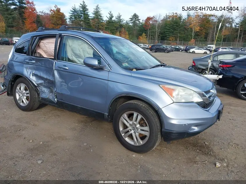 HONDA CR-V 2010, VIN 5J6RE4H70AL045404