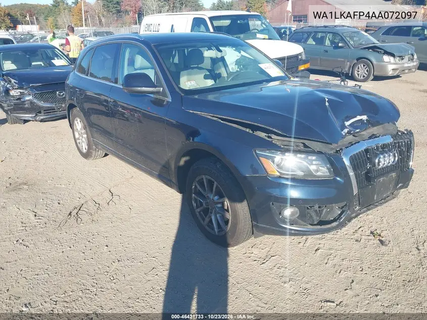 AUDI Q5 2010, VIN WA1LKAFP4AA072097