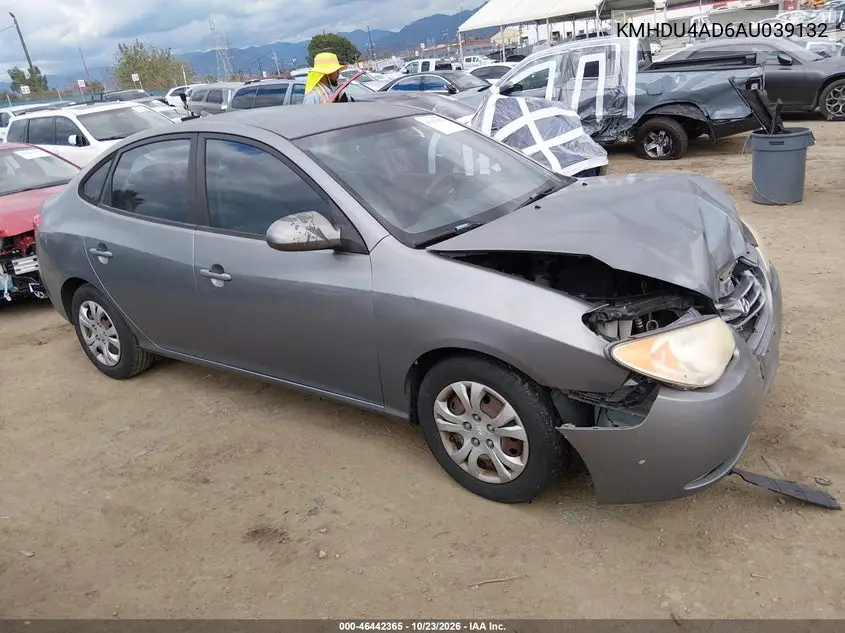 HYUNDAI ELANTRA 2010, VIN KMHDU4AD6AU039132
