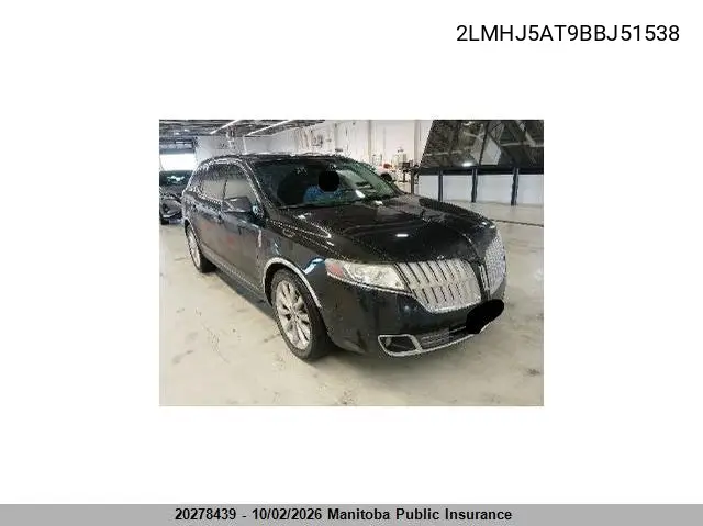 LINCOLN MKT 2011, VIN 2LMHJ5AT9BBJ51538