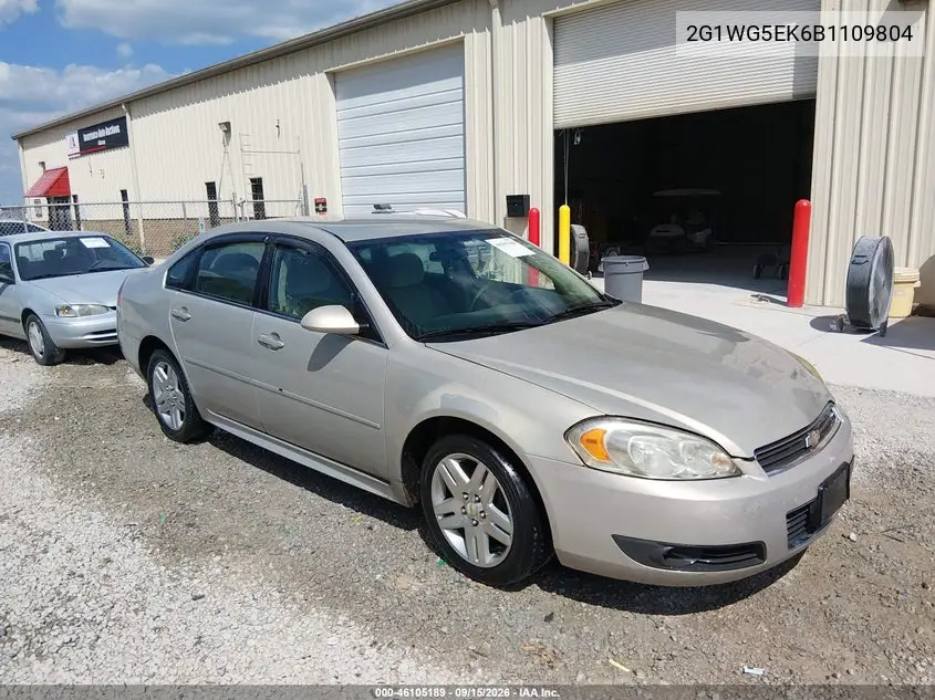 CHEVROLET IMPALA 2011, VIN 2G1WG5EK6B1109804