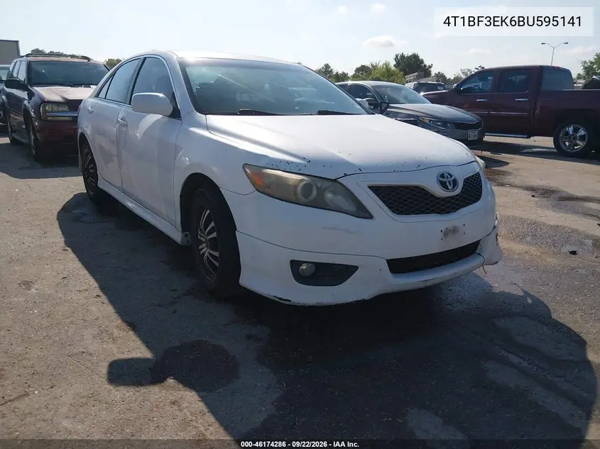 TOYOTA CAMRY 2011, VIN 4T1BF3EK6BU595141