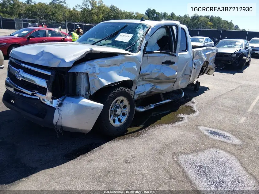 2011 CHEVROLET SILVERADO VIN 1GCRCREA3BZ212930 — фото 2