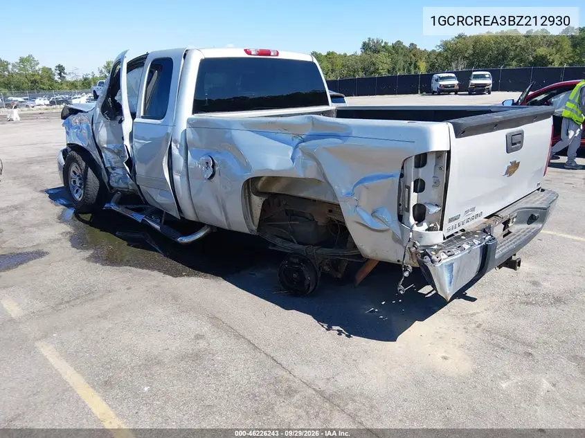2011 CHEVROLET SILVERADO VIN 1GCRCREA3BZ212930 — фото 3