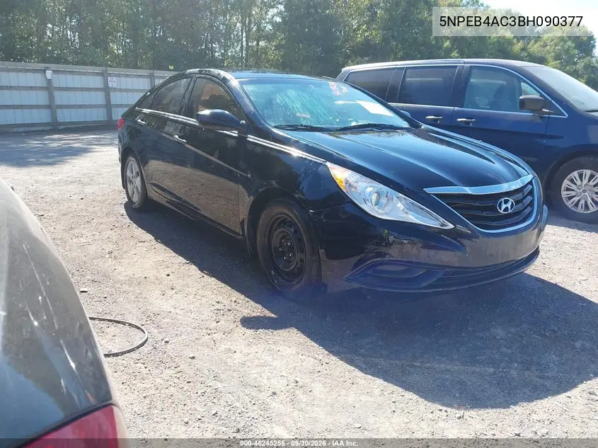 HYUNDAI SONATA 2011, VIN 5NPEB4AC3BH090377