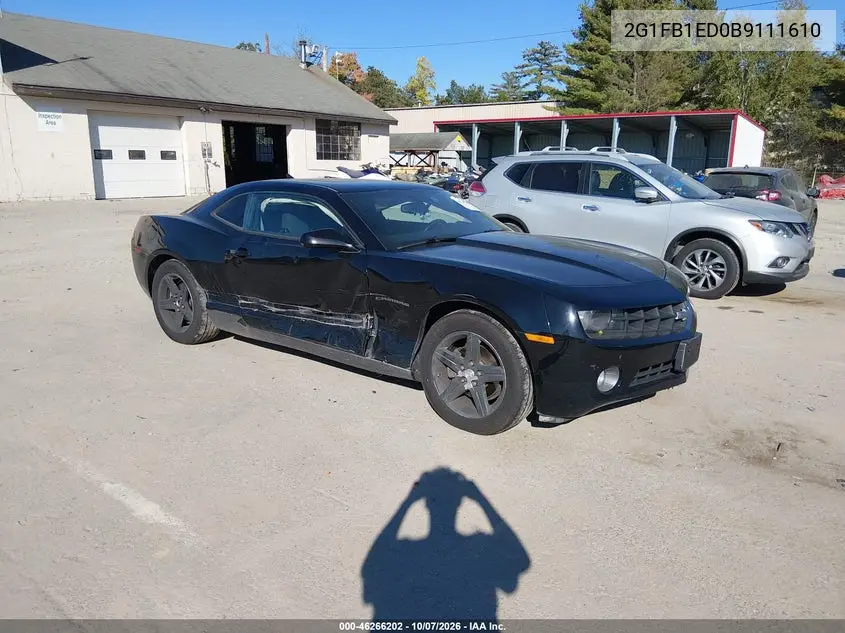 CHEVROLET CAMARO 2011, VIN 2G1FB1ED0B9111610