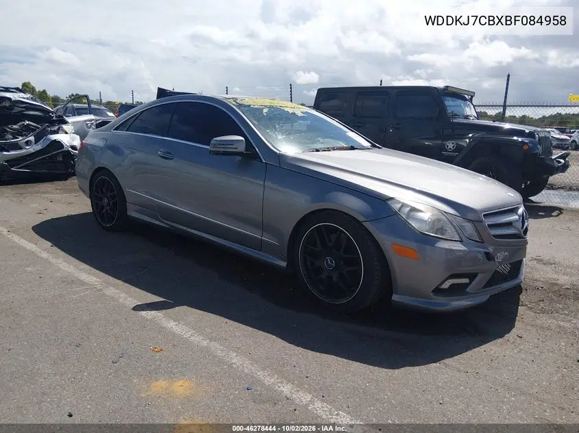 MERCEDES E-KLASSE 2011, VIN WDDKJ7CBXBF084958