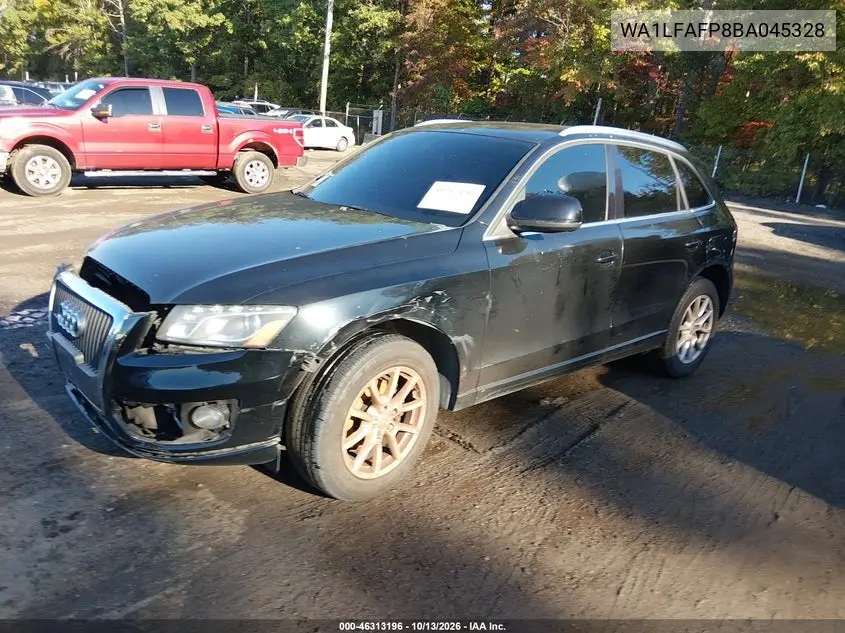 2011 AUDI Q5 VIN WA1LFAFP8BA045328 — фото 2