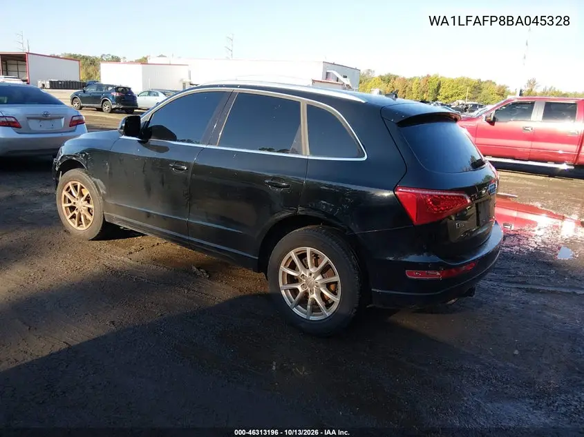 2011 AUDI Q5 VIN WA1LFAFP8BA045328 — фото 3