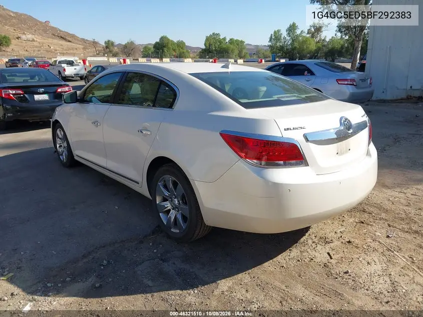 2011 BUICK LACROSSE VIN 1G4GC5ED5BF292383 — фото 3