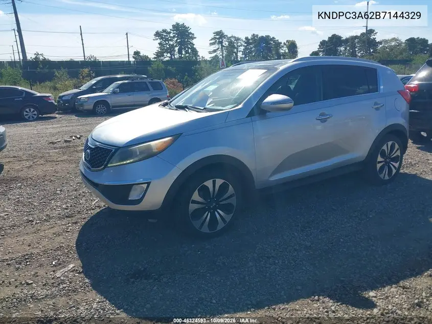 2011 KIA SPORTAGE VIN KNDPC3A62B7144329 — фото 2