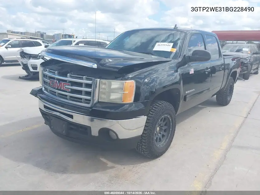 2011 GMC SIERRA VIN 3GTP2WE31BG228490 — фото 2